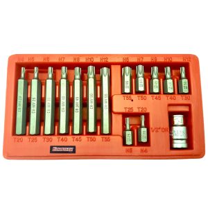 Puntas Torx con guía - 15 pcs.