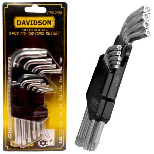 Llaves Torx cortas - 9 pcs.