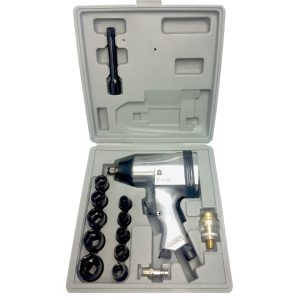 Pistola llave de impacto neumática - 1/2" - Con tubos y accesorios