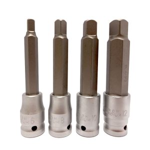 Puntas cuadradas (Square) 1/2" - 10 12 14 17 mm. - 4 pcs.