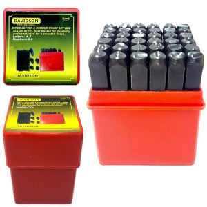 Letras y números de golpe - 5 mm.