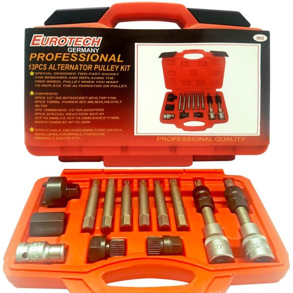 Extractor De Poleas Y Alternador - Kit 13 Piezas