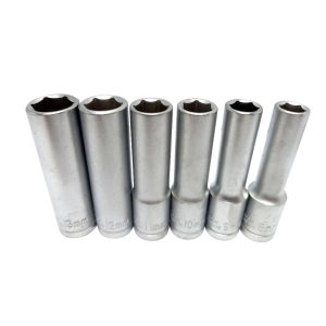 Tubos largos 3/8" - 8 a 13 mm. - 6 pcs.