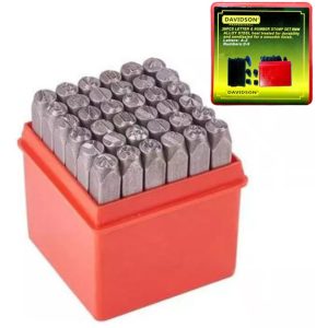 Letras y números de golpe - 8 mm.