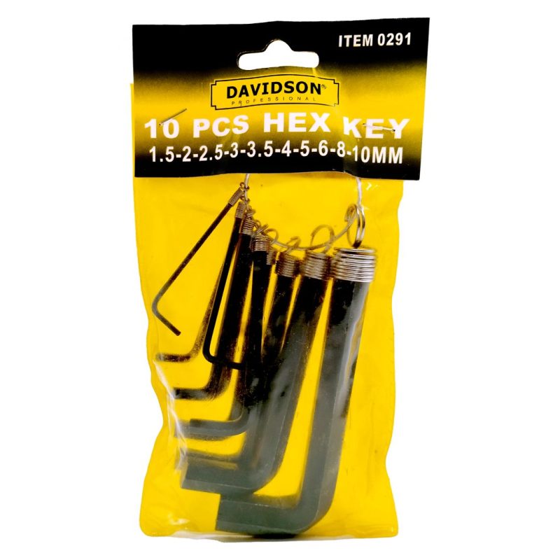 Llaves Allen en mm. - en llavero 10 pcs.