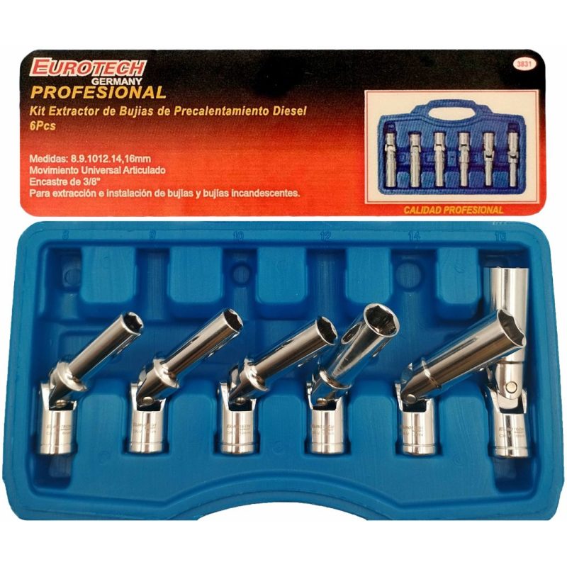 Extractor bujía precalentamiento diesel - 6 Pcs.