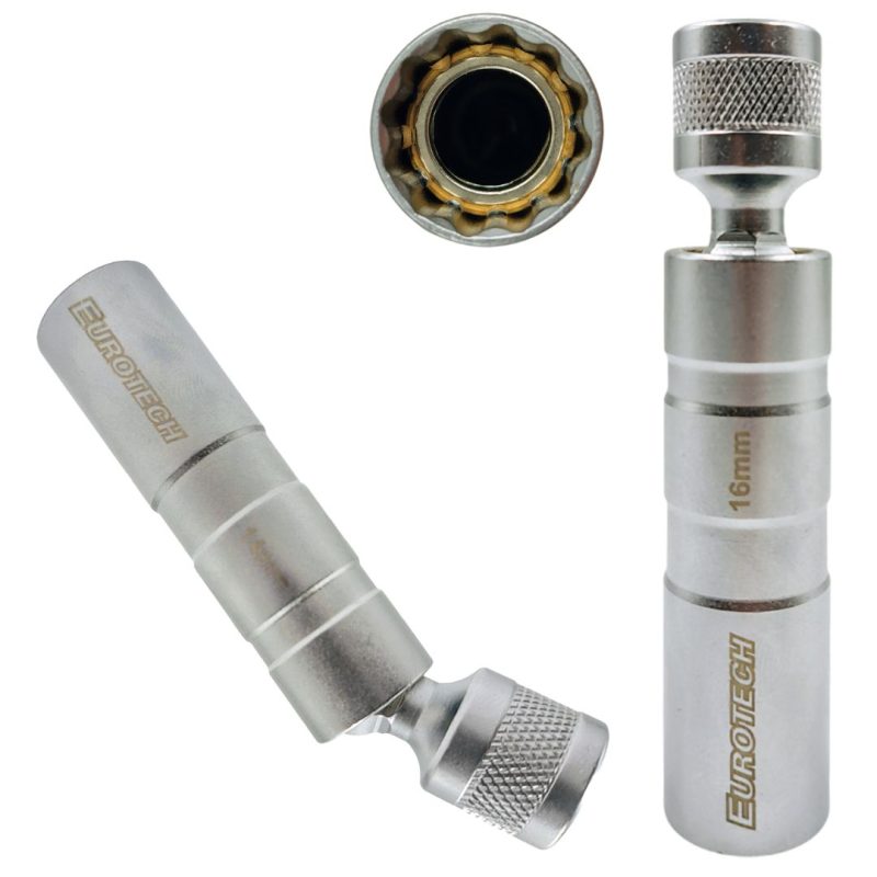 Dado sacabujía articulado - 16 mm x 95 mm (largo) - Enc. 3/8"