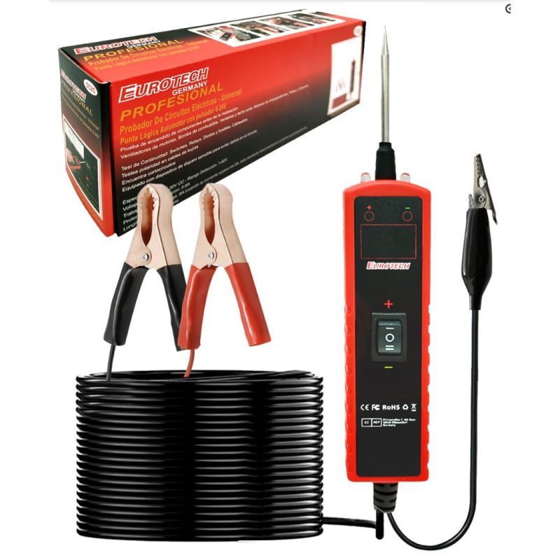 Punta lógica con pulsador - Probador de polaridad circuitos 6 a 24v