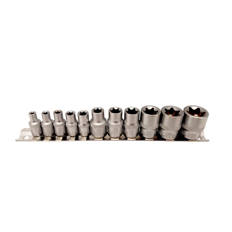 Tubos Torx hembra - encastre 1/4" 3/8" - 12 pcs.
