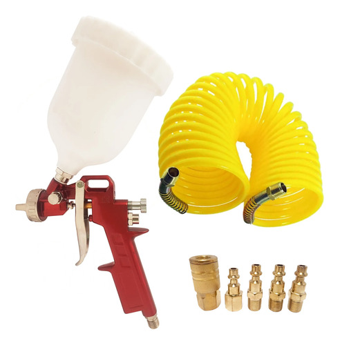 Pistola De Pintar + Acoples + Manguera - Para Compresor Aire