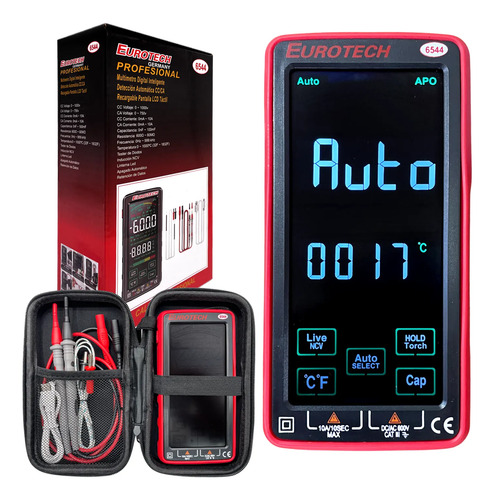 Multimetro Digital Inteligente - Recargable Ncv Luz Auto