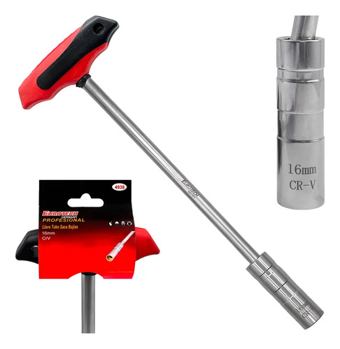 Llave Saca Bujías 16mm | Articulada - Mango T
